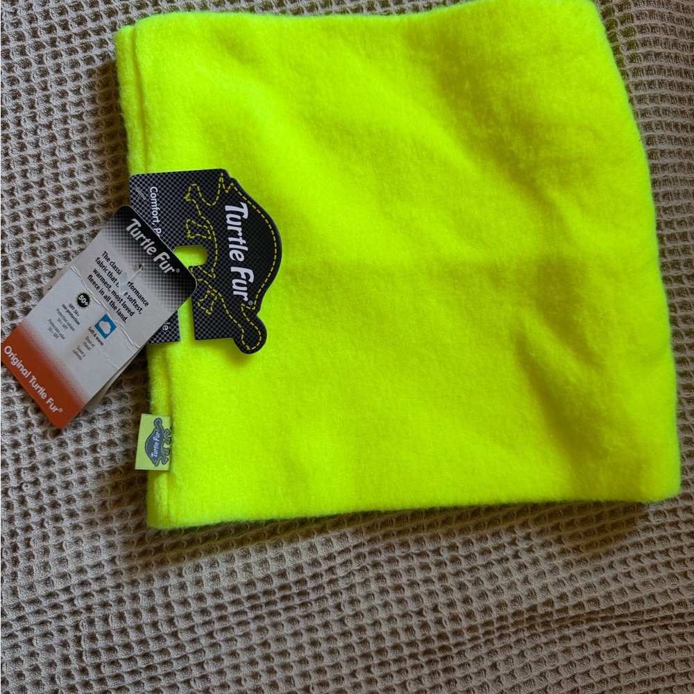 Turtle Fur Neon Yellow Unisex Neck Warmer
